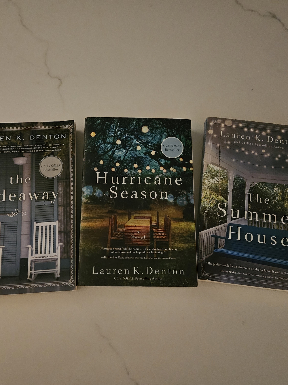 Lauren K Denton Books Hurrican Season,The Hideway, And The Summer House